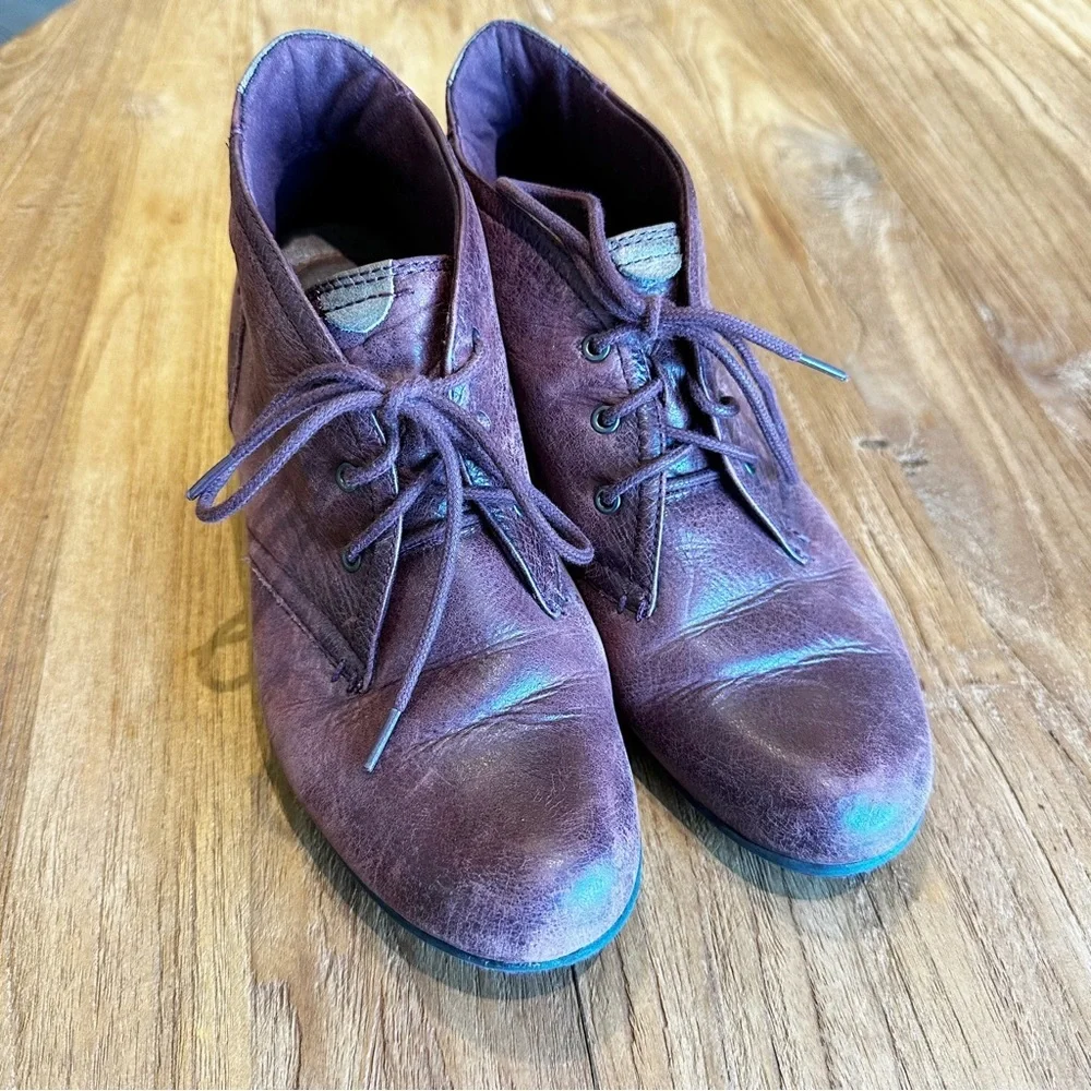 Cobb Hill New Balance Aria Women’s Leather Lace Up Booties Comfort Soft Boho 7.5